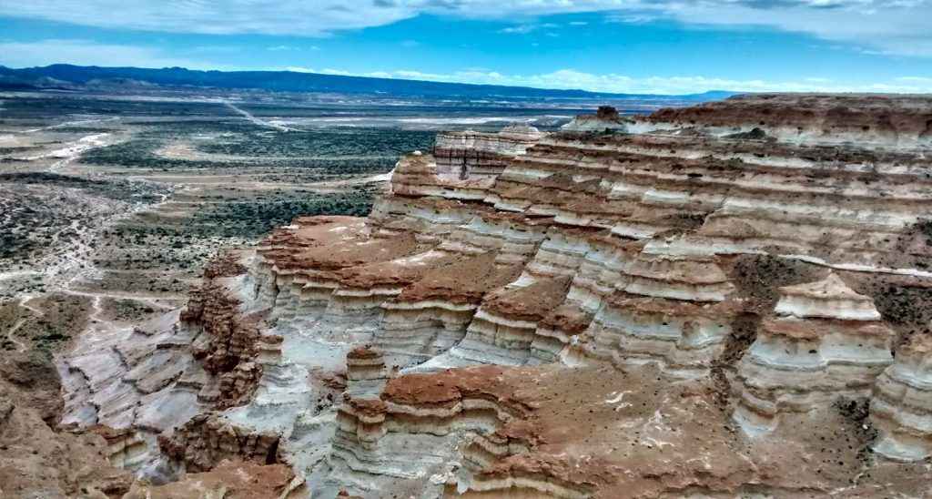 Sierras blancas en Pico Truncado