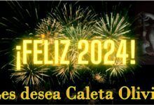 Feliz aÃ±o 2024 les desea Caleta Olivia