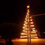 Arbolito de Navidad en Caleta Olivia