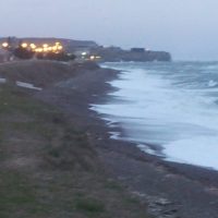 Imágenes y videos de la costa en Caleta Olivia